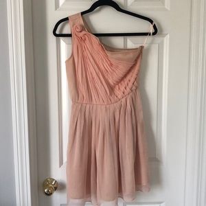 Bar III Pink One Shoulder Dress
